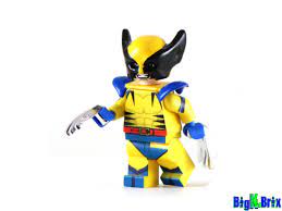 Wolverine Blue Marvel Custom Printed Minifigure Custom minifigure BigKidBrix