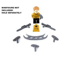Space Trek Metal Grey Weapon Pack Custom, Accessory BigKidBrix