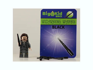 Wizarding Wands BLACK pack Custom, Accessory BigKidBrix