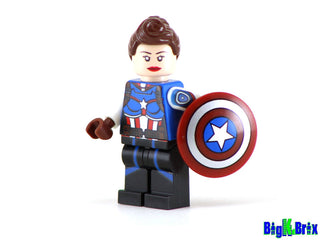 CAPTAIN AMERICA PEGGY CARTER Custom Printed & Inspired Lego Marvel Minifigure Custom minifigure BigKidBrix