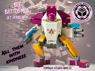 BFF Battle Mech Building Kit w/Andrea from LEGO® Friends! #ABC3059 ABC Building Kit United Brick Co®