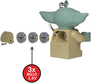 LEGO® Grogu/The Child/Baby Yoda - Keychain LED Light 3” Keychain LEGO®