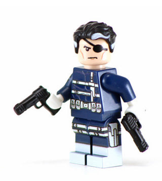 Nick Fury Custom Printed Minifigure Custom minifigure BigKidBrix