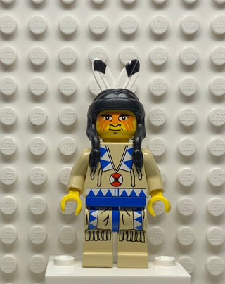 Indian, Tan Shirt, Tom O' Hawk, ww026 Minifigure LEGO®
