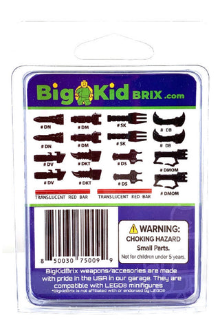 Dual Villain Black Hilt Pack Custom, Accessory BigKidBrix