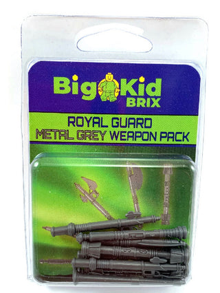 Royal Guard Metal Grey Weapon Pack Custom, Accessory BigKidBrix   