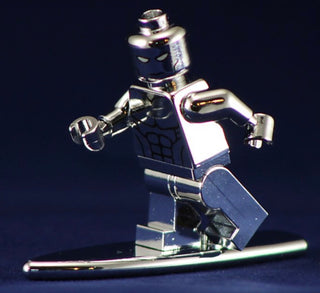 CHROMED SURFER Custom Printed & Chromed & Inspired Lego Marvel Minifigure Custom minifigure BigKidBrix