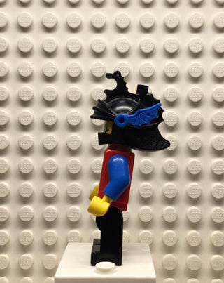 Dragon Knights, Knight 2, Black Legs with Red Hips, Black Dragon Helmet, Blue Plumes, cas015 Minifigure LEGO®