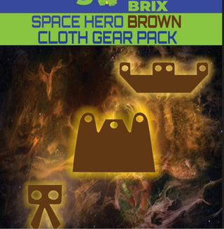 Space Hero Brown Cloth Gear Pack Custom, Accessory BigKidBrix