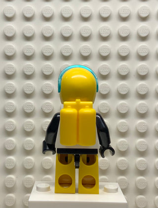 Futuron - Black/Yellow with Yellow Helmet, sp057 Minifigure LEGO®