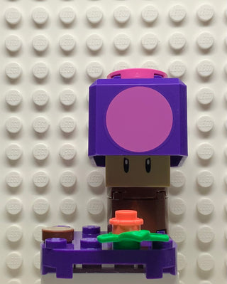 Poison Mushroom, char02-7 Minifigure LEGO® Complete with stand and accessories