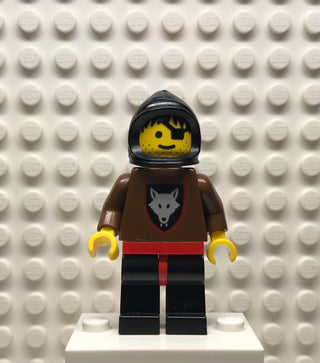 Wolfpack, Eye Patch, Brown Arms and Black Legs, Black Hood, no Cape, cas255 Minifigure LEGO®   
