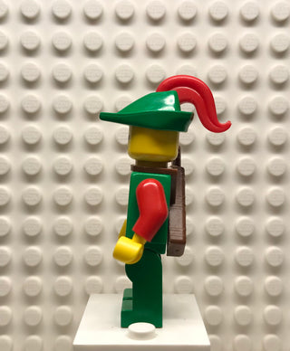 Forestman, Red, Green Hat, Red Plume, Quiver, cas323 Minifigure LEGO®