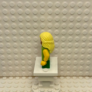 Girl, Lime Hoodie, Orange Cat Face Paint, cty1014 Minifigure LEGO®   