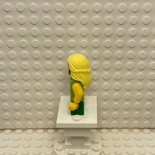 Girl, Lime Hoodie, Orange Cat Face Paint, cty1014 Minifigure LEGO®