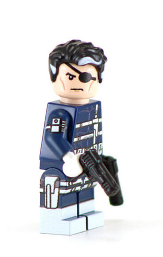 Nick Fury Custom Printed Minifigure Custom minifigure BigKidBrix