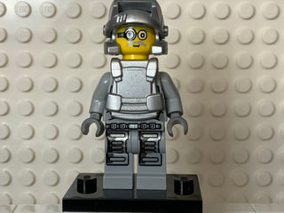 Power Miner - Brains, Gray Outfit, pm032 Minifigure LEGO®