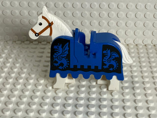 LEGO® Horse Barding, Armor Black & Blue w/ Dragons, 2490px2 LEGO® Animals LEGO®