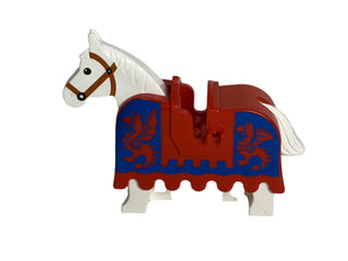 LEGO® Horse Barding, Armor Red & Blue w/ Dragons LEGO® Animals LEGO®