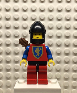 Crusader-Lion, Red Legs with Black Hips, Black Chin-Guard, Quiver, cas222 Minifigure LEGO®   