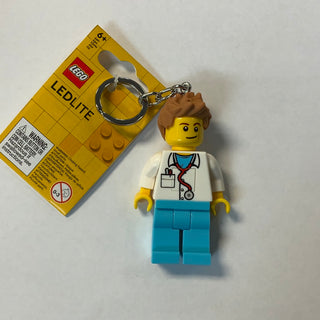Male Doctor Nurse Keychain LED Light Keychain LEGO®