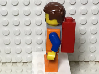 Emmet, Lopsided Closed Mouth Smile, with Piece of Resistance, tlm018 Minifigure LEGO®