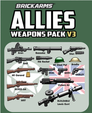 BRICKARMS ALLIES WEAPONS PACK V3 Accessories Brickarms   