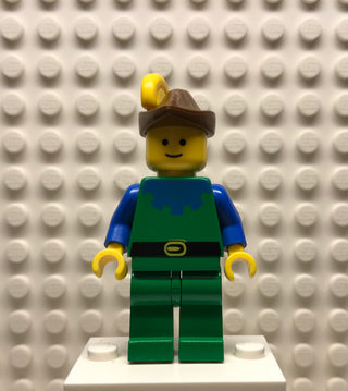 Forestman, Blue, Brown Hat, Yellow Plume, cas135 Minifigure LEGO®