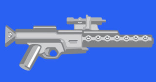 Custom Star Wars DLT-20A Blaster For LEGO Minifigures. Custom, Accessory BigKidBrix Grey