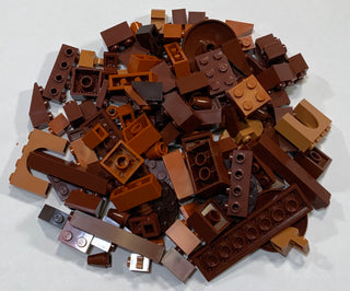 Brand New, Unused Bulk Basic LEGO® Pieces by color Bulk LEGO® Shades of Brown - 3.5ozs  