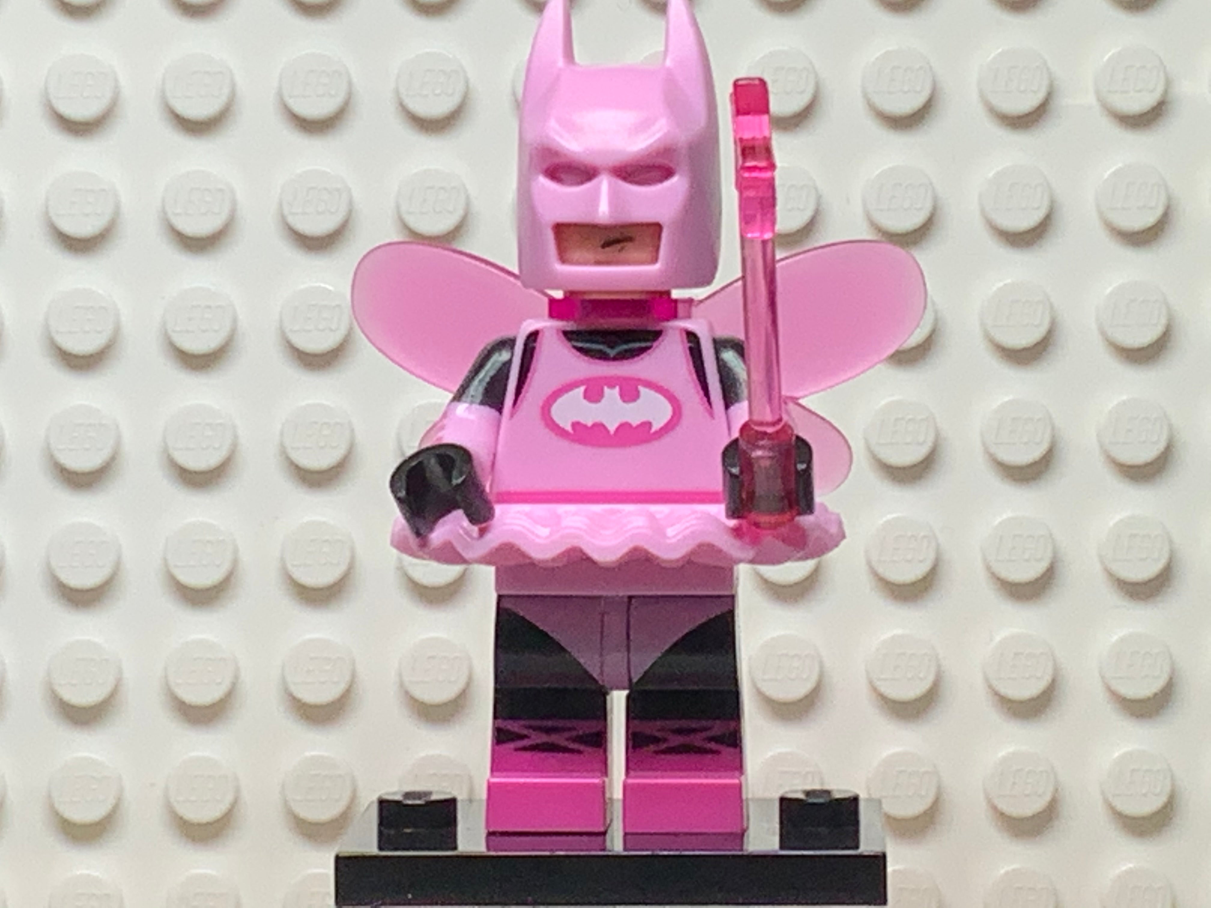 Lego Pink Batman Keychain