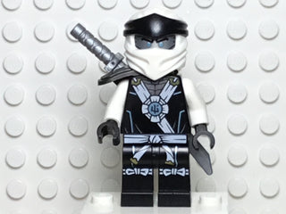 Zane, Legacy, Black Robe, njo0635 Minifigure LEGO® With Mask Only Like New