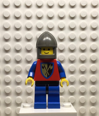 Crusader-Axe, Blue Legs with Black Hips, Dark Gray Chin-Guard, cas107 Minifigure LEGO®   