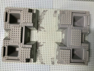 32x48 Raised Baseplate w/ 4 Corner Pits & Rock Raiders Pattern 30271px3 LEGO® Part LEGO®   