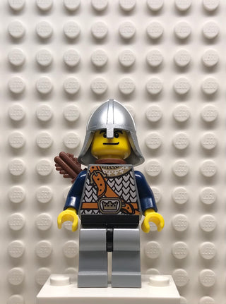 Fantasy Era, Crown Knight Scale Mail with Chest Strap, Helmet with Neck Protector, Dual Sided Head, Quiver, cas383 Minifigure LEGO®