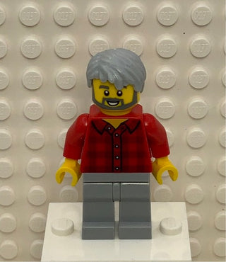 Male, Red Flannel Shirt, twn387 Minifigure LEGO®