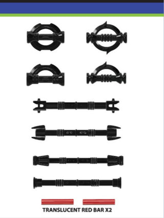 Space Knight Black Double Hilt Pack Custom, Accessory BigKidBrix