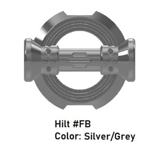 HILT #FB Custom Star Wars Lightsaber Model For LEGO Minifigures. Custom, Accessory BigKidBrix Grey