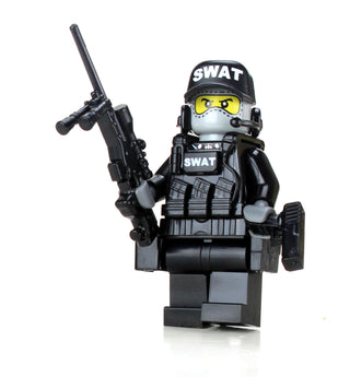 SWAT Police Sniper Custom Minifigure, BB52 Custom minifigure Battle Brick