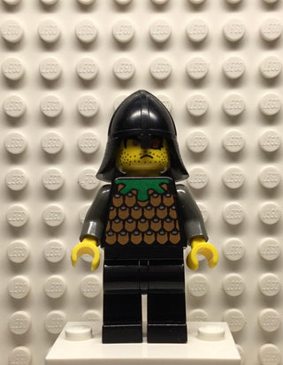 Knights Kingdom I, Robber 1, Black Neck-Protector, cas042 Minifigure LEGO®