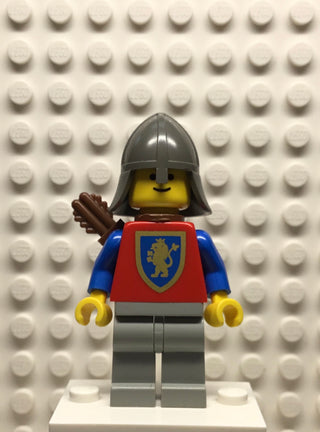 Crusader-Lion, Light Gray Legs, Dark Gray Neck-Protector, Quiver, cas372 Minifigure LEGO®