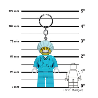 LEGO® Surgeon Keychain LED Light 3” Keychain LEGO®
