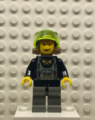 Axel-Trans-Neon Green Visor, rck001 Minifigure LEGO®