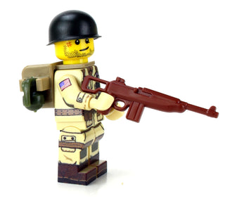 WWII U.S. Army 101st Airborne Paratrooper Custom Minifigure, BB1 Custom minifigure Battle Brick