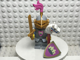 Knight of the Yellow Castle, col23-11 Minifigure LEGO® Complete with stand and accessories