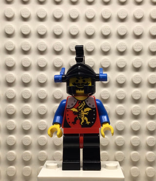 Dragon Knights, Knight 2, Black Legs with Red Hips, Black Dragon Helmet, Blue Plumes, cas015 Minifigure LEGO®