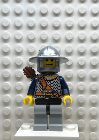 Fantasy Era, Crown Knight Scale Mail with Chest Strap, Helmet with Broad Brim, Dual Sided Head, Quiver, cas374 Minifigure LEGO®