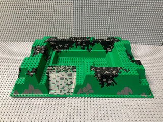 32x48 Raised LEGO® Baseplate w/ Center Pit and Stones Pattern 6261px1 Part LEGO®   