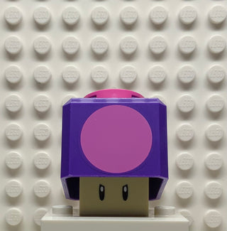 Poison Mushroom, char02-7 Minifigure LEGO® Minifigure only, no stand or accessories