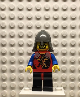 Dragon Knights, Knight 2, Black Legs with Red Hips, Dark Gray Neck-Protector, cas016 Minifigure LEGO®